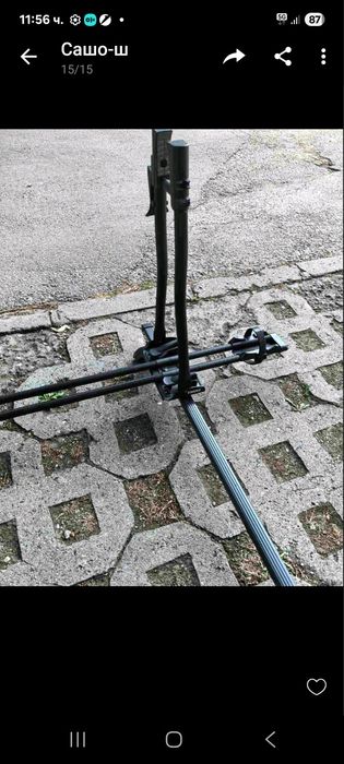 Напречни греди +стойка за колело