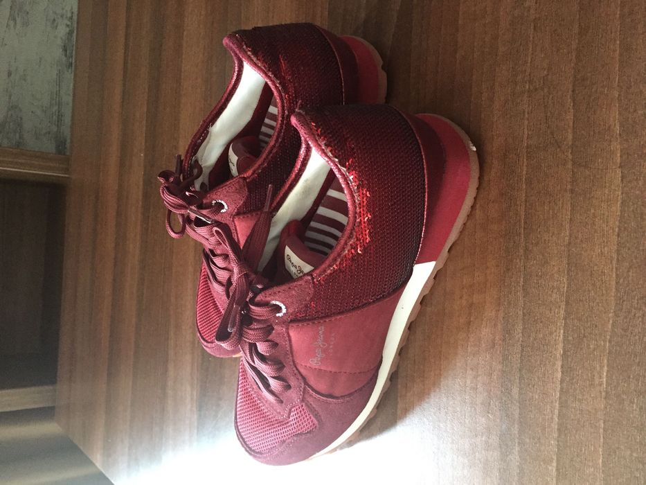 Спортни червени обувки Pepe Jeans London 39 номер