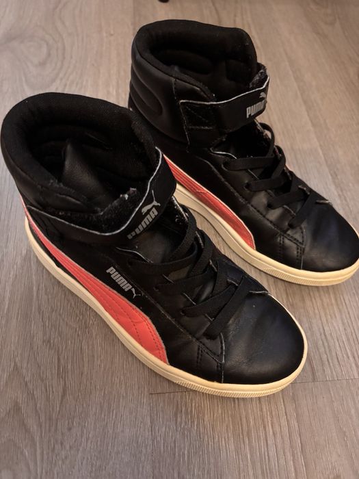 Детски високи кецове Puma, размер 34,5 по етикет.