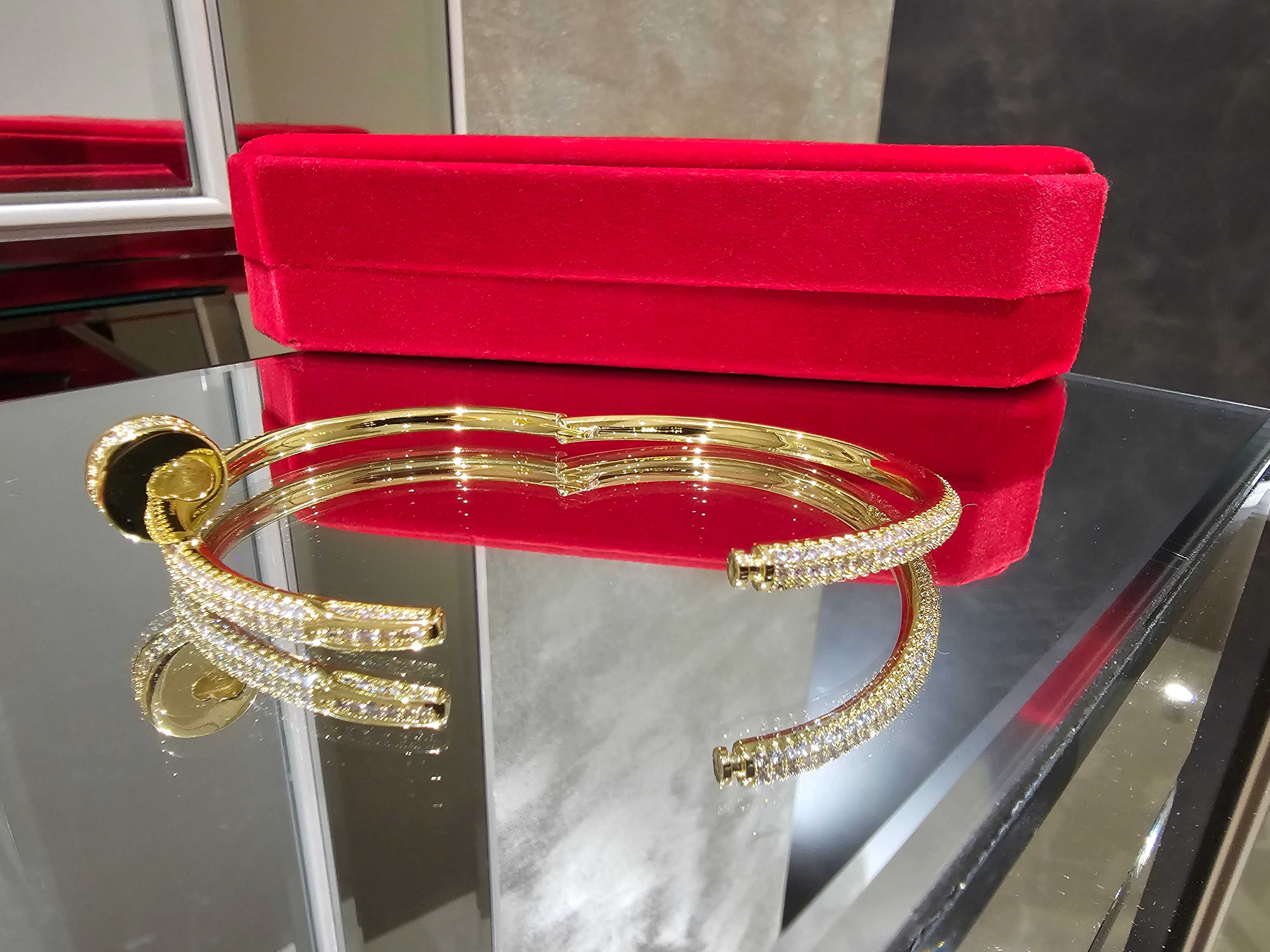 CARTIER Nail Juste un Clou Gold Large Paved Diamonds Гривна Пирон