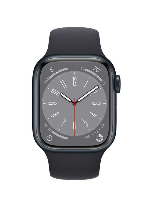 APPLE Watch Series 8, GPS, 45mm Midnight Aluminium Case, Midnight Spor