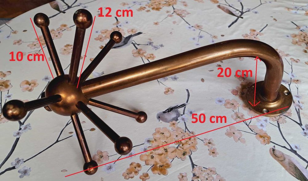 Медна Закачалка масивна, с въртящо се тяло