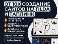 от 10к Сайты на Tilda и Таплинк / Создание и Доработки Актау