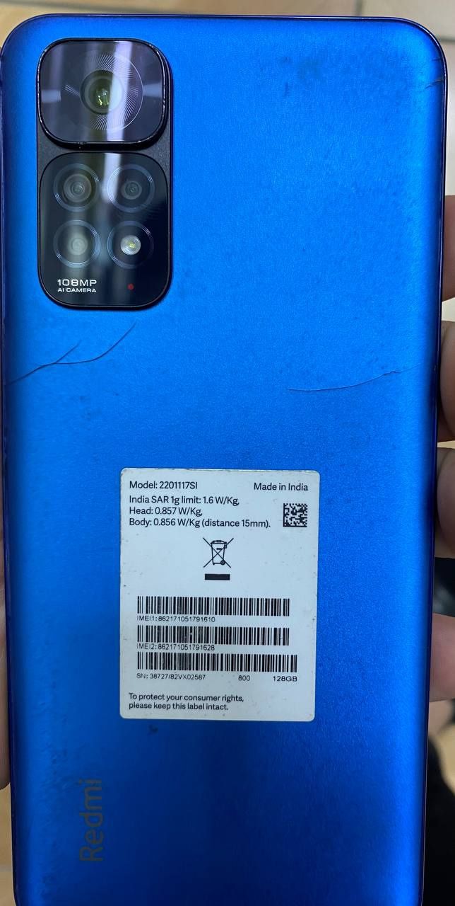 Redmi note 11S hotirasi 128/8
