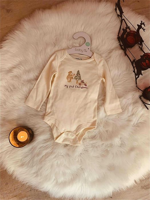 Коледно боди за бебе "Моята първа Коледа"