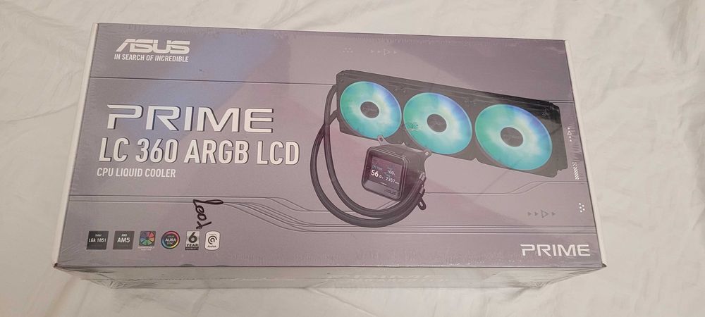 Cooler CPU ASUS PRIME LC 360 ARGB LCD Black ,racile lickid, cooler apa