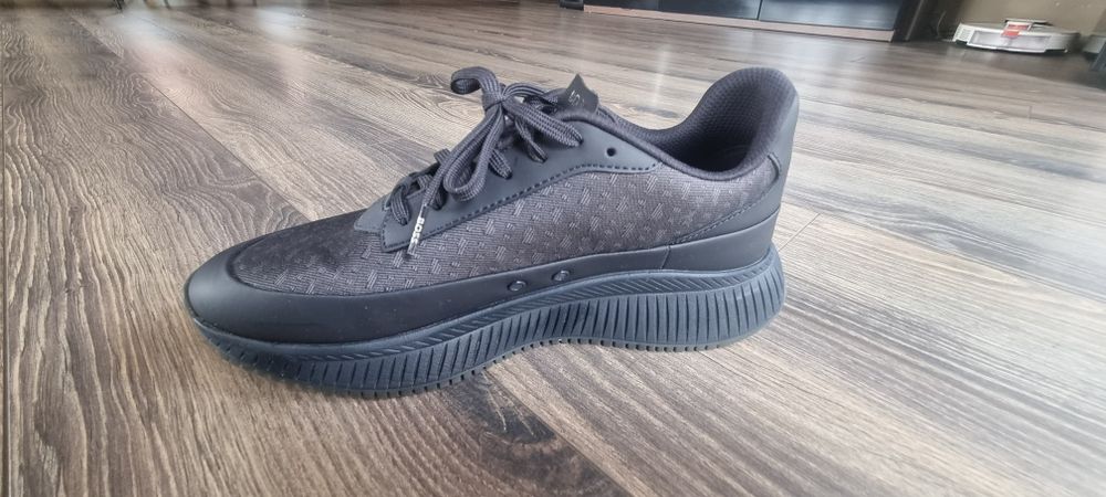 Boss мъжки спортни обувки с принт и еко кожа