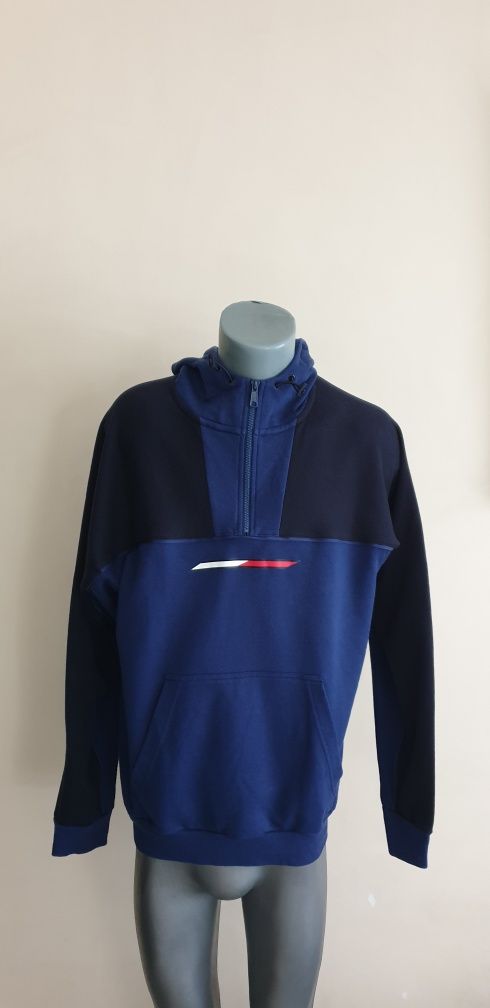 Tommy Hilfiger 3/4 Zip Hoodie Size L ОРИГИНАЛ! Мъжки Суичер с 3/4 Цип!