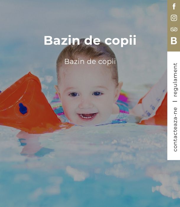 Cursuri înot și acomodare copii în bazin