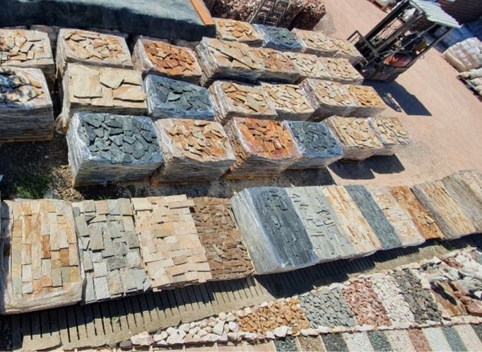 Piatra naturală decorativa Grecia 10 culori placat/pavat  fatada gard