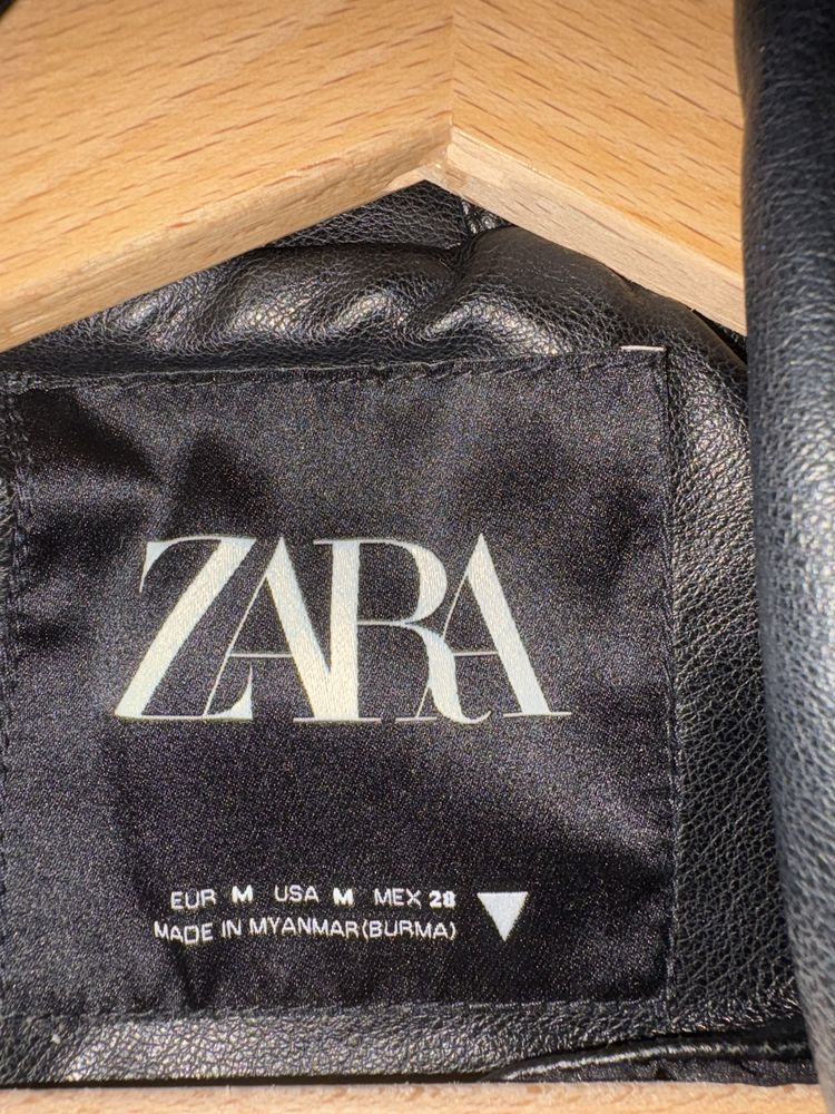 Кожено яке ZARA размер М