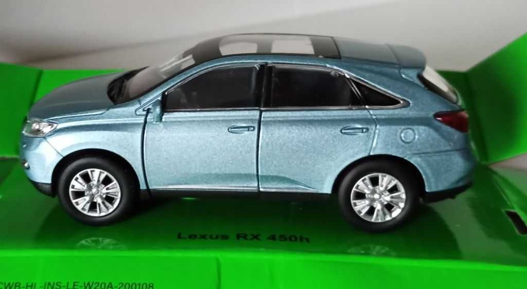 Macheta Lexus RX 450h 2010 bleu - Welly 1/36