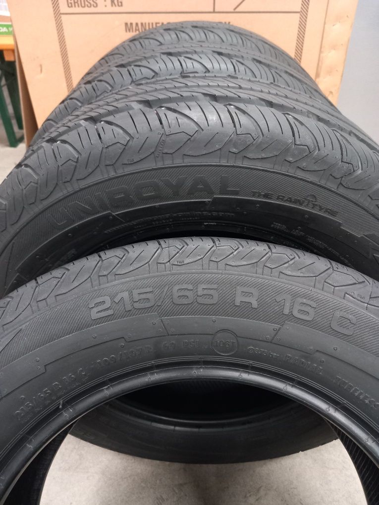 215/65R16C 4бр. UNIROYAL Бусави гуми 8PR