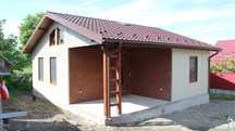Casa, garaje auto, containere pe structura metalica si panou sandwich
