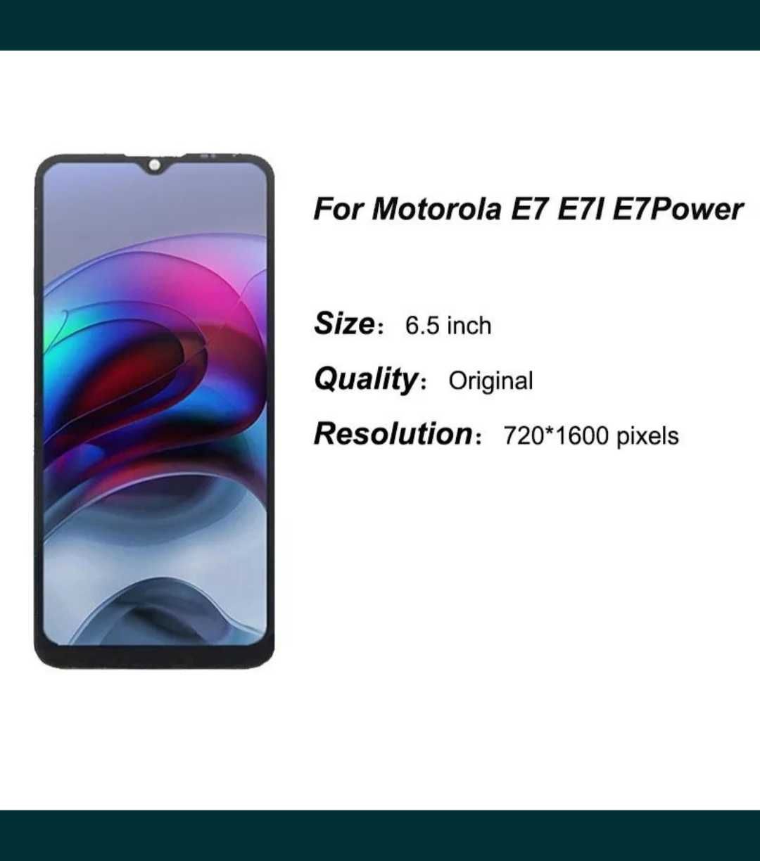 Display ecran Motorola moto E7, E7 Power, E7 i