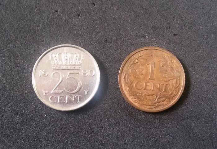 Холандски цент- 1928г. и 1980г.