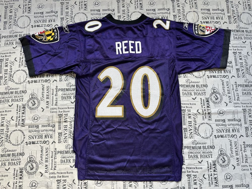 Reebok NFL Baltimore Ravens #20 Reed original jersey блуза.S