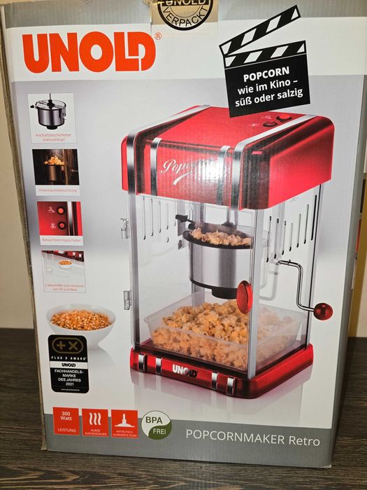 Aparat Popcorn UNOLD 300W-200ron