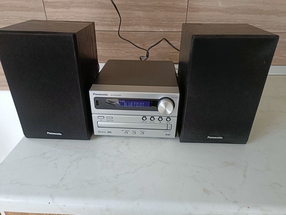 Panasonic SA PM 250 B, sistem audio, Bluetooth, USB, FM, CD player