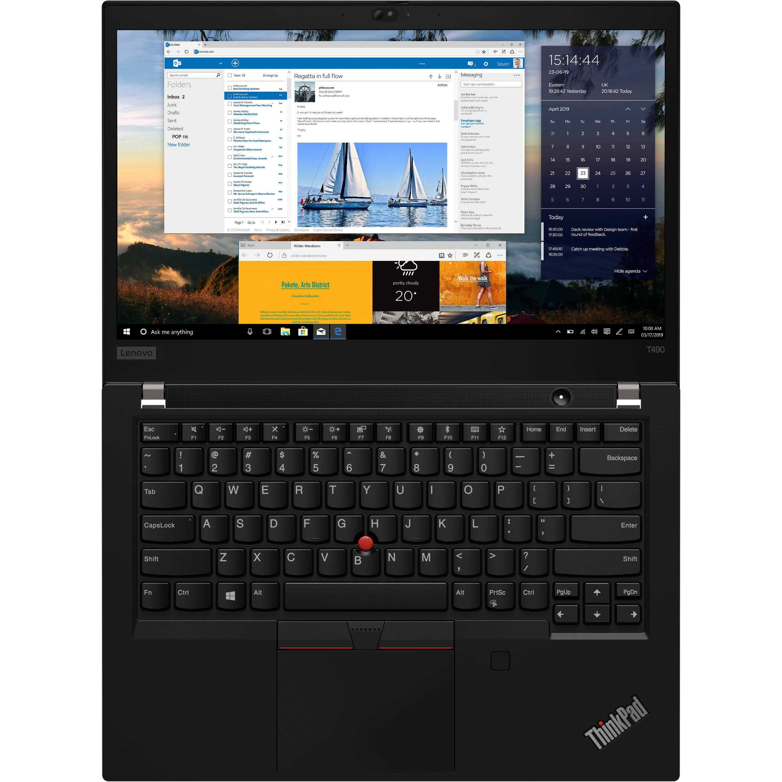 Лаптоп Lenovo Thinkpad T490 Intel i5-8250 16GB RAM 256GB SSD НОВ