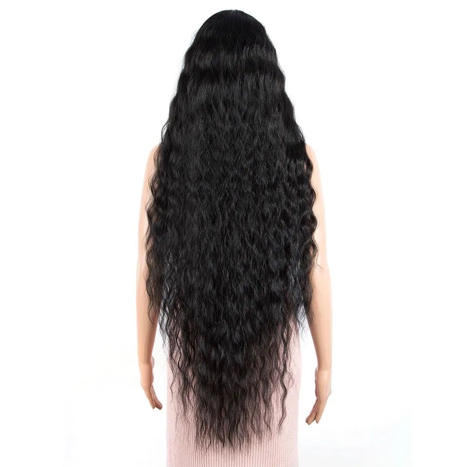 Peruca FRONT LACE Blonda Bruneta Lunga Creata Ondulata Afro 100 cm