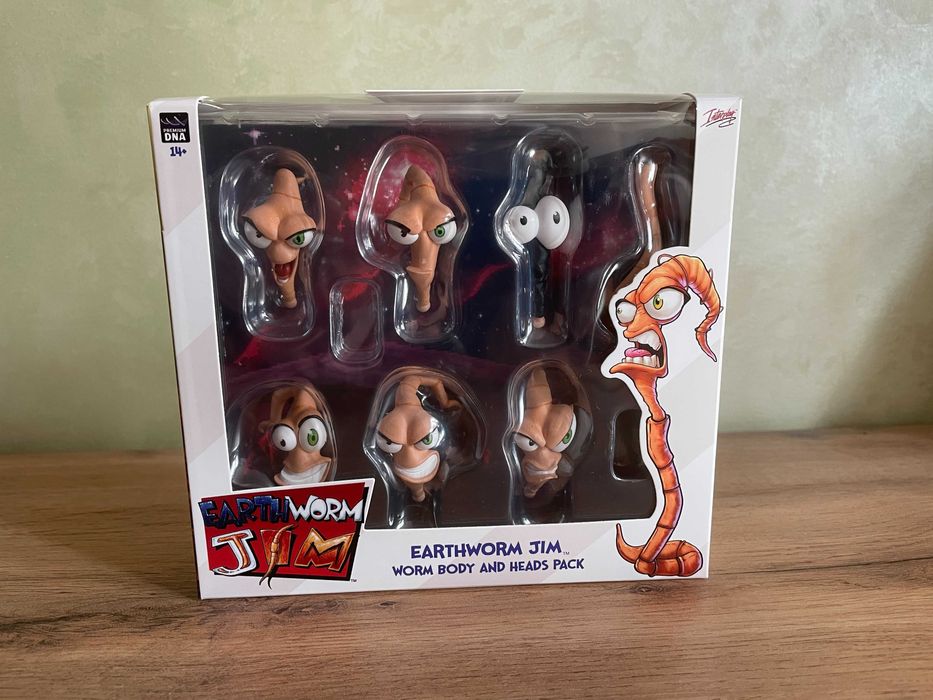 Фигурка Джим Червяк Earthworm Jim Wave 1 Worm Body And Jim Heads Pack