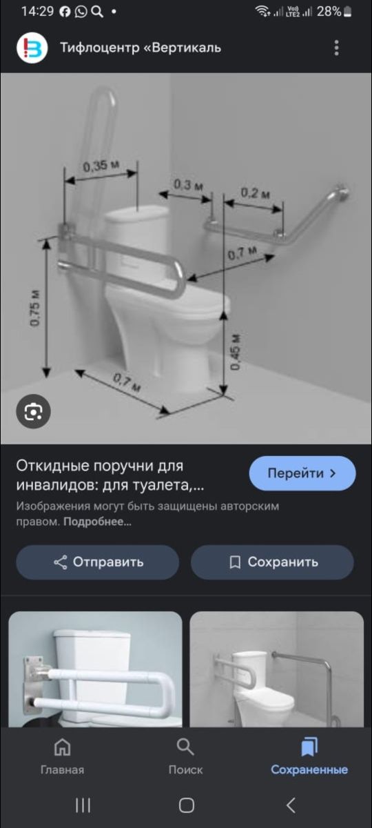 Поручни для инвалидов