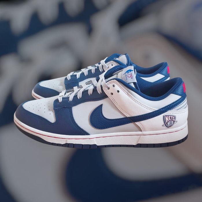 Nike Dunk Low EMB x NBA "75th Anniversary - Brooklyn Nets Size:45
