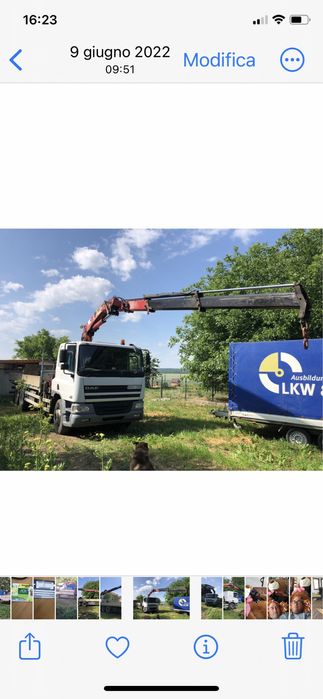 Daf cu macara si platforma