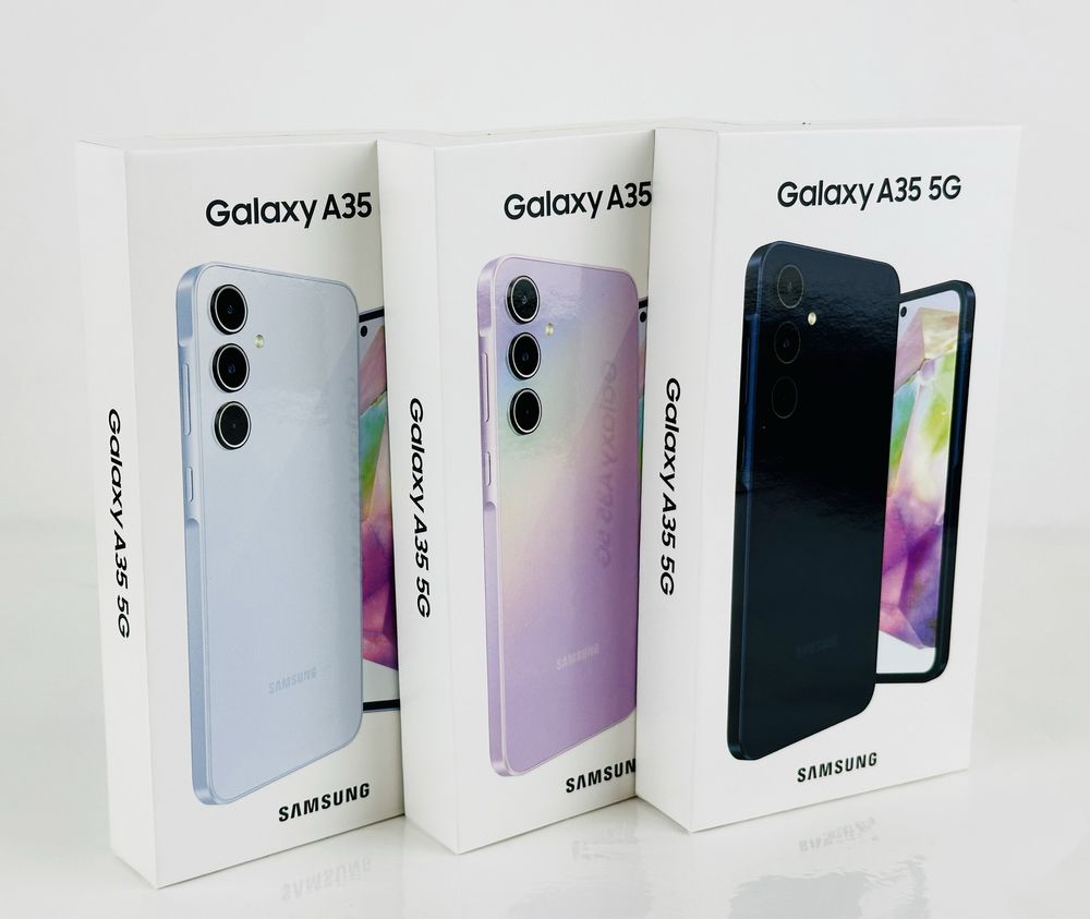НОВ! Samsung A35 5G 256GB 8RAM Navi / Lilac / Iceblue 2г. Гаранция!