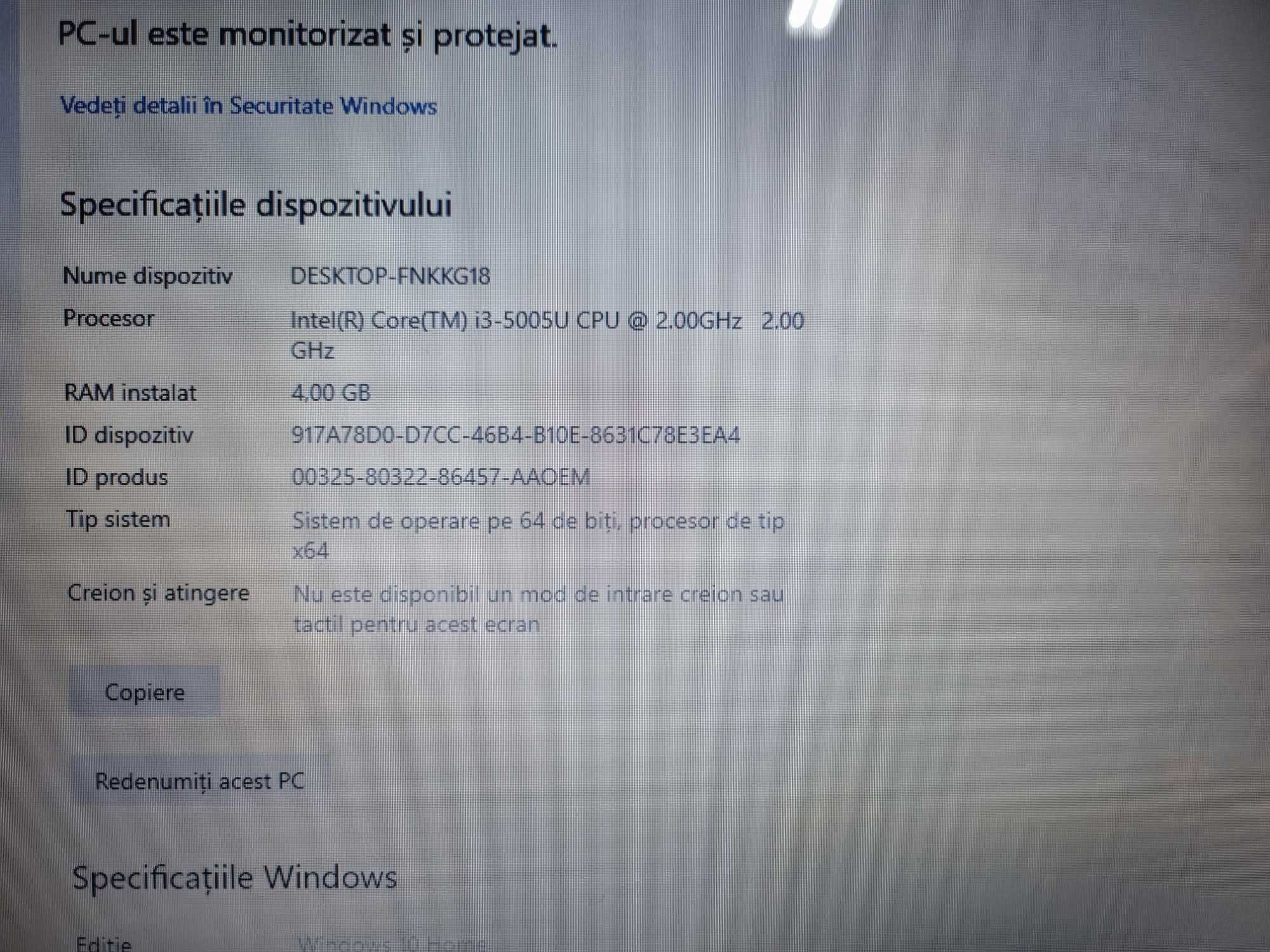 Laptop Lenovoideapad 100-15IBD, I3 500gb hdd,4gb mem.gen 5