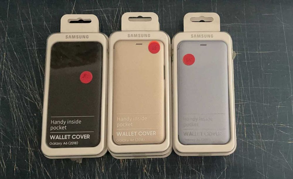 Huse originale Samsung Wallet Cover pentru Galaxy A6 2018