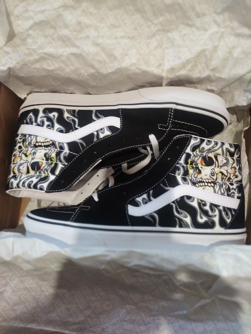 Vans SK8 Hi Skull Flame
