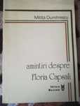 Carte Amintiri despre Floria Capsali