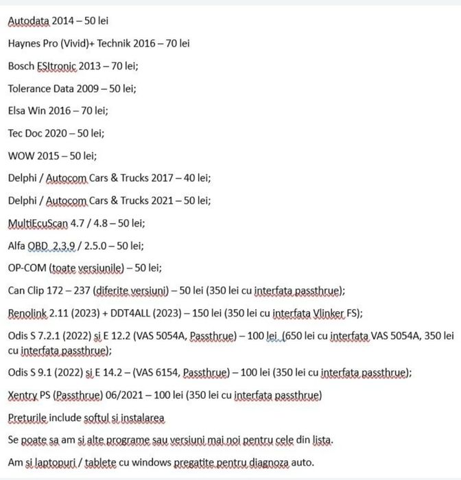 Programe windows Delphi si Autocom 2021 si diagnoza auto Multdiag Pro