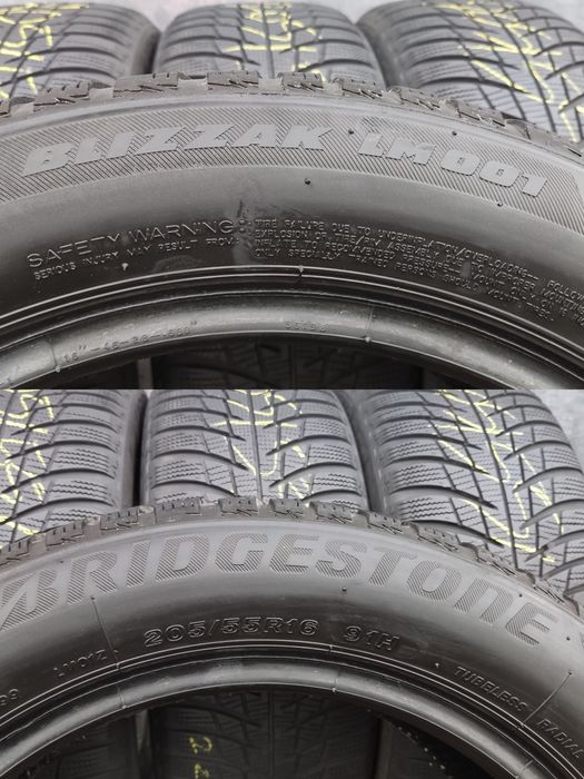4бр. зимни гуми 205/55/16 Bridgestone Blizzak LM001
dot22
6.89mm
Добро