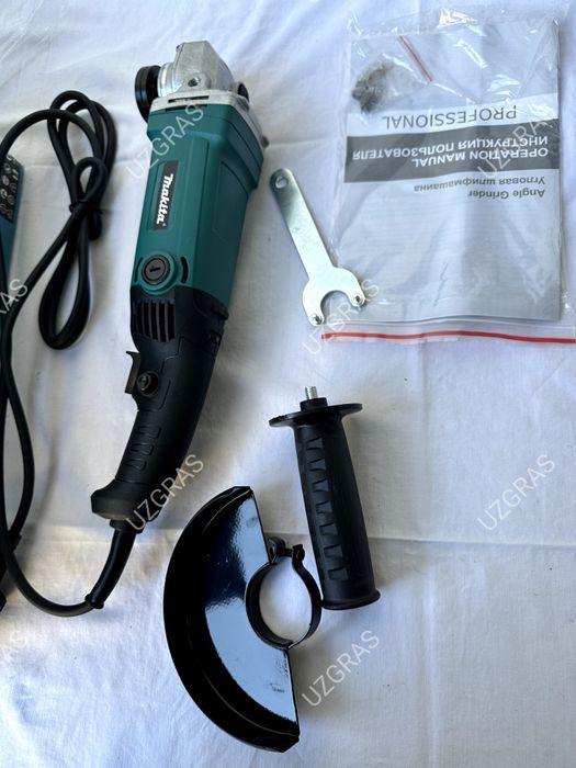 4в1 комплект вместе перфоратор + шруповерт + лазерный уровень болгарка