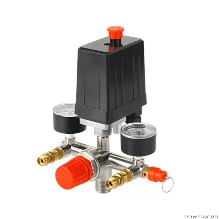 Presostat complet universal pentru compresor monofazic 220V, 8 bari,