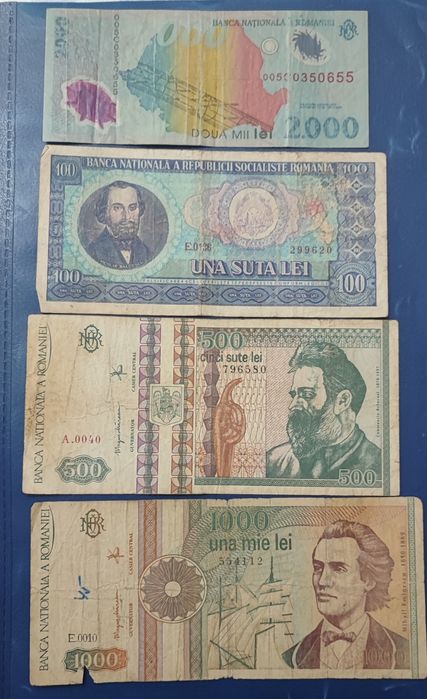 Bancnote vechi 4 buc
