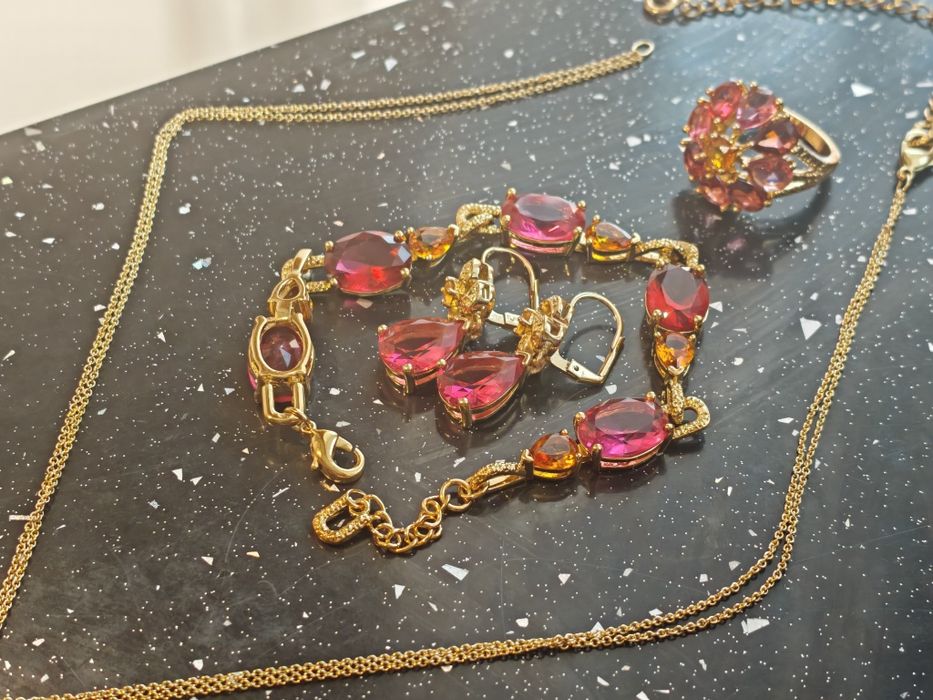 Set bijuterii placate aur 18K