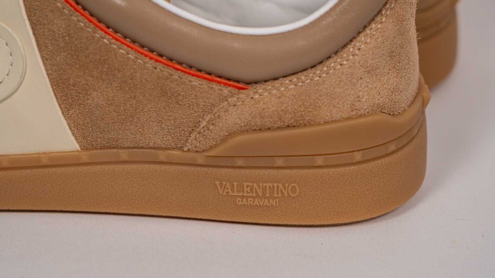 Маратонки Valentino Upvillage Low Top – Естествен Велур и NAPA Кожа