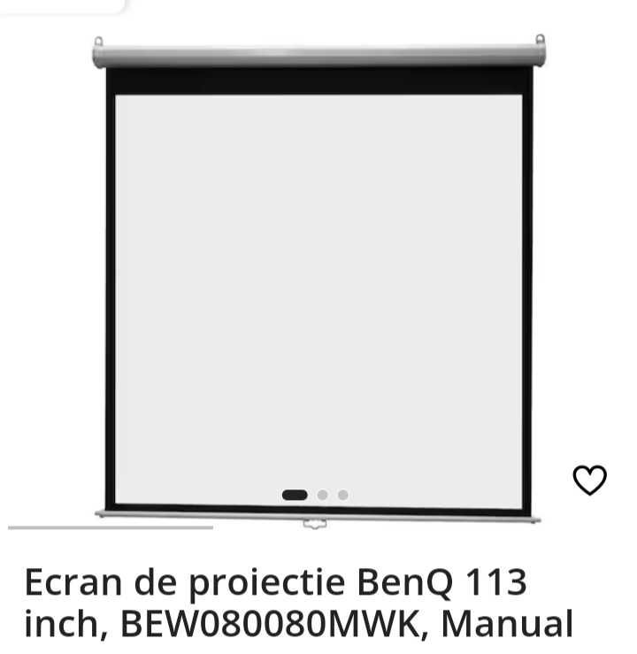 Videoproiector 3D BenQ si ecran de proiectie BenQ