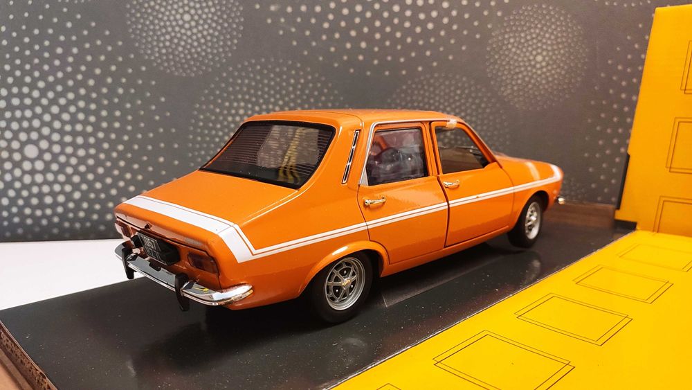 Macheta Rara - Renault 12 TS Orange - 1/18 Solido Dealer Edition