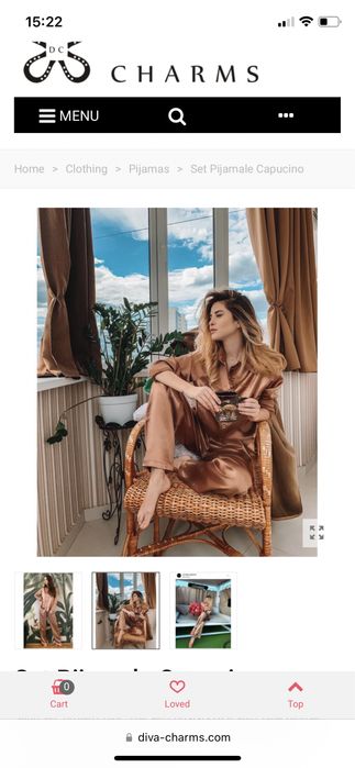 Pijama Satin Diva Chrms