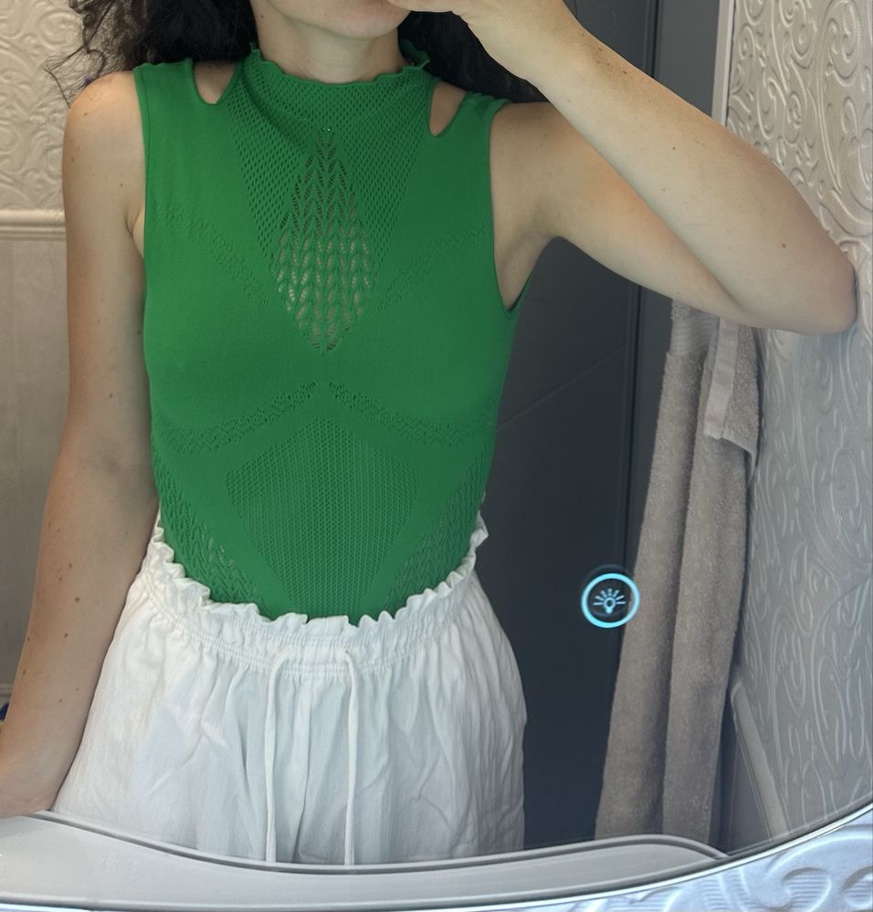 Лятно зелено боди Зара / Zara