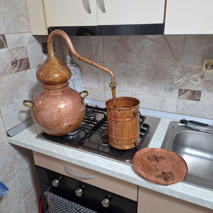 Cazan pt tuica 10l din cupru alimentar