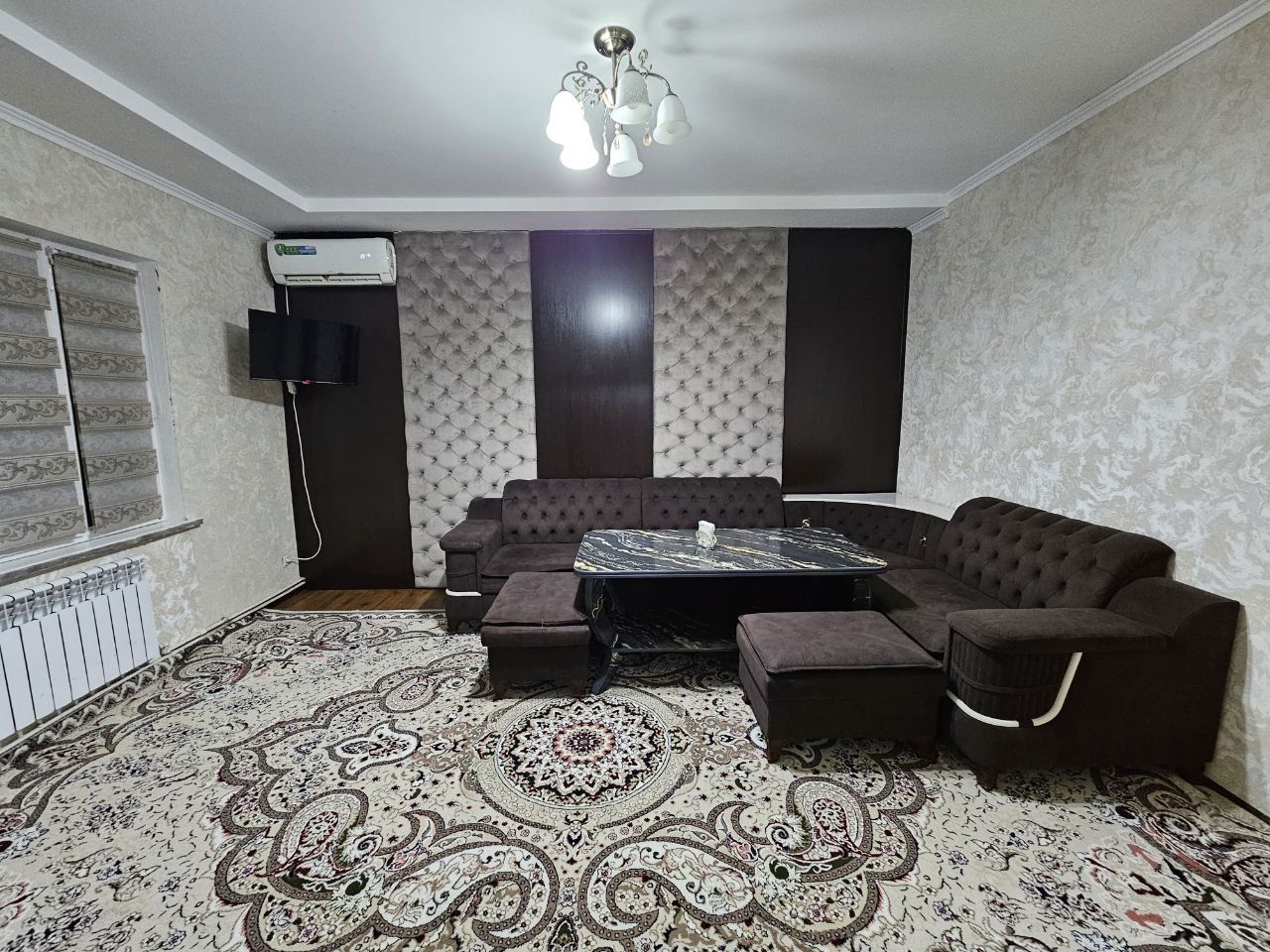Продаётся 2ком новостройка в массиве Карасу 6 с мебелю и техникой
