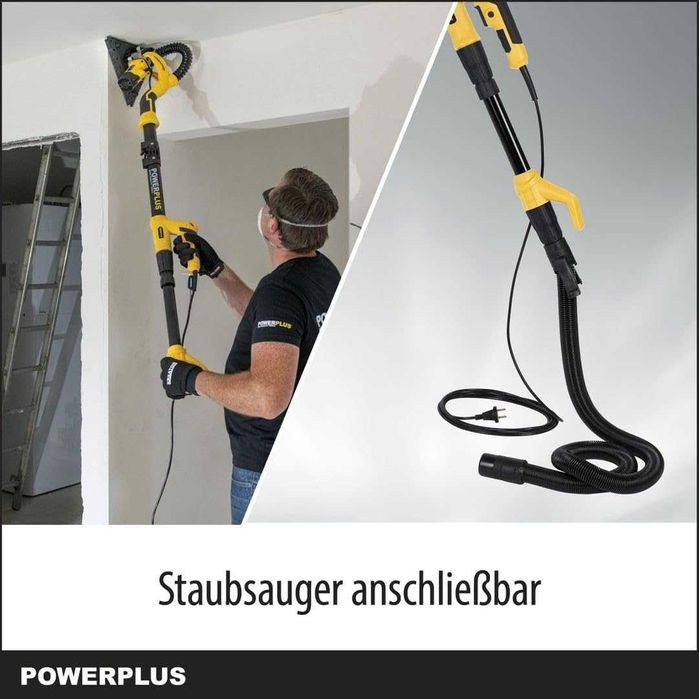 ПРОМО 2г Гаранция Нова Шлайфмашина за Стени Тавани PowerPlus POWX0477