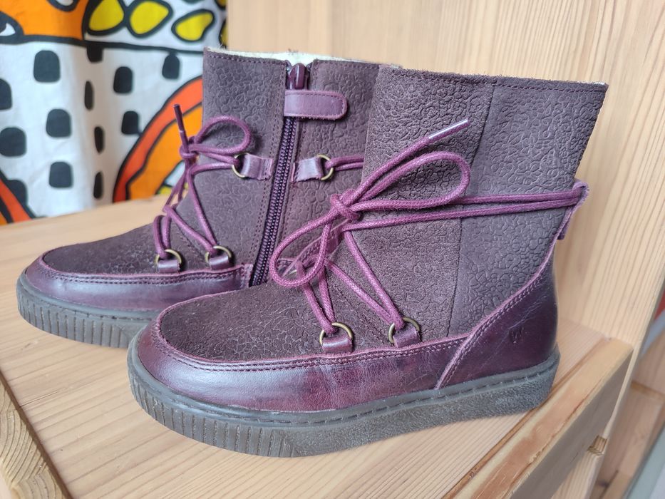 Нови кожени ботуши за момиче 28/29 вълна Wheat, el naturalista