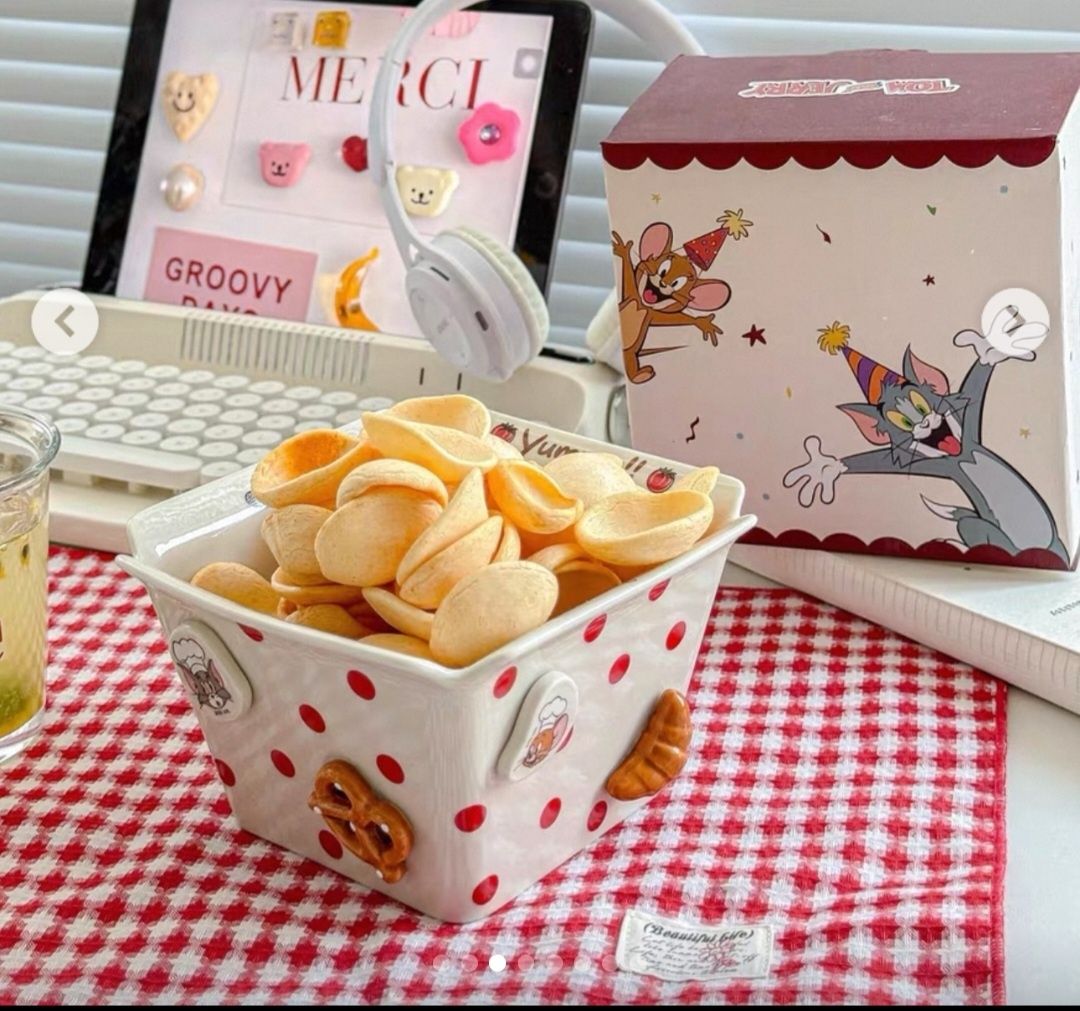 стильные керамические миски с мультяшным дизайном! 

стильные керамиче